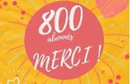 800 abonnés sur Facebook